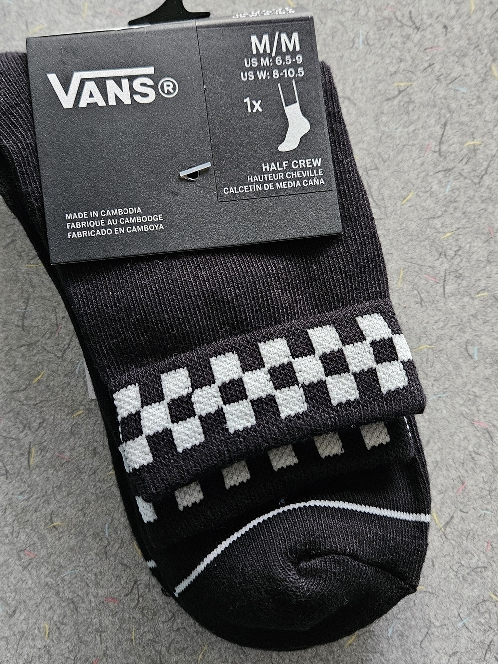 Vans Womens Checker Half-Crew Socks - Picture 8 of 9